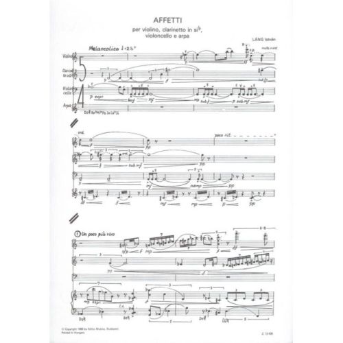 Láng, István - Affetti