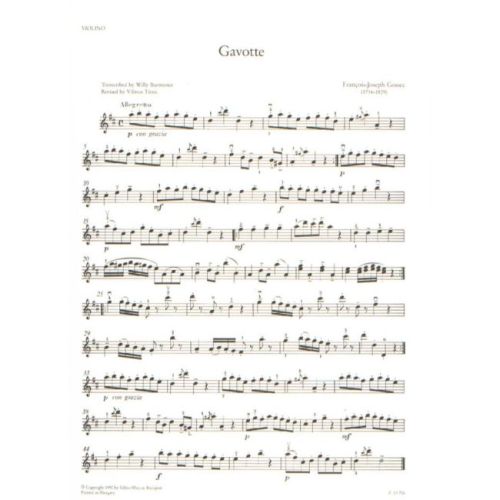 Gossec, Francois-Joseph - Gavotte