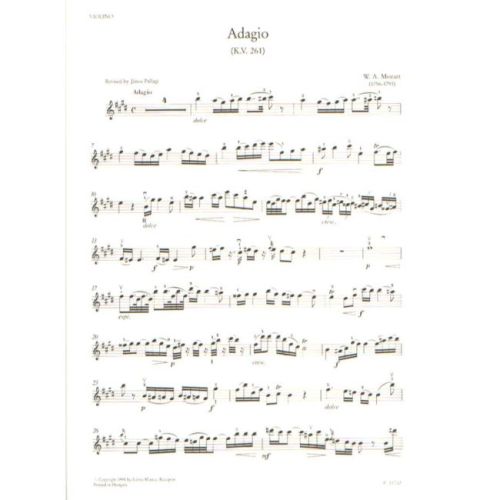 Mozart, Wolfgang Amadeus - Adagio K. 261