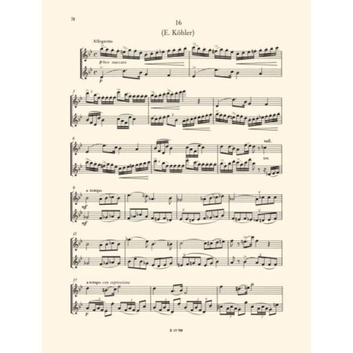 Köhler, Ernesto - Selected Flute Duos