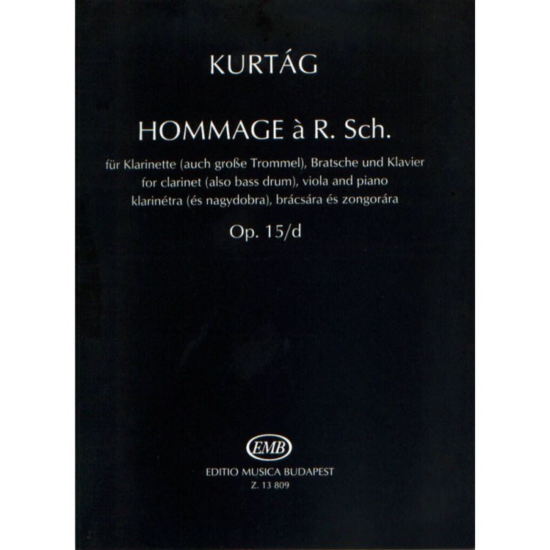 Kurtág, György - Hommage R. Schumann (score and parts)