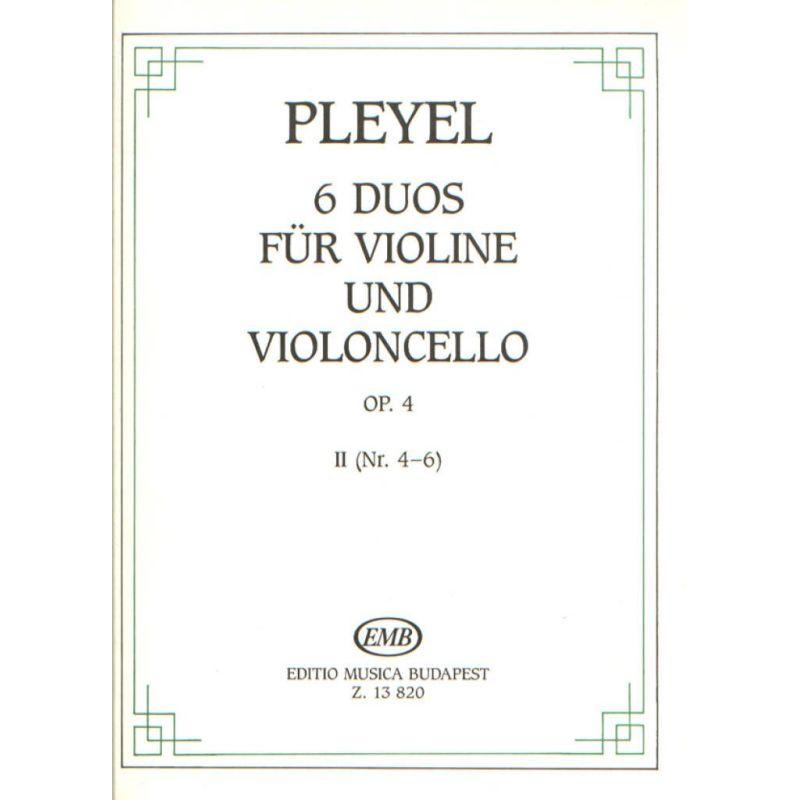 Pleyel, Ignace - 6 Duos Vol.2 Op.4