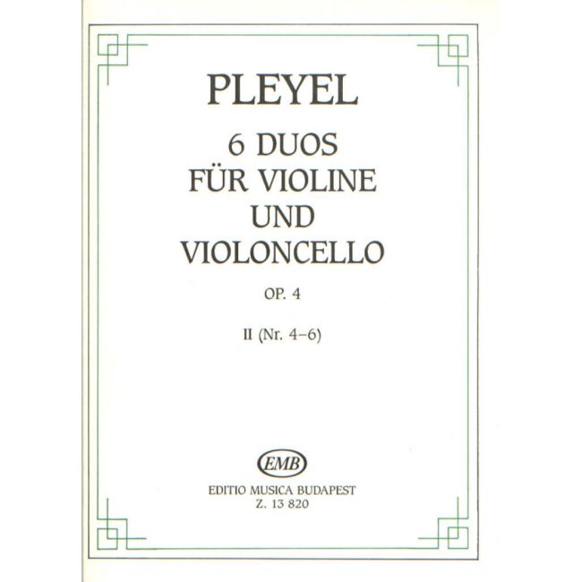 Pleyel, Ignace - 6 Duos Vol.2 Op.4