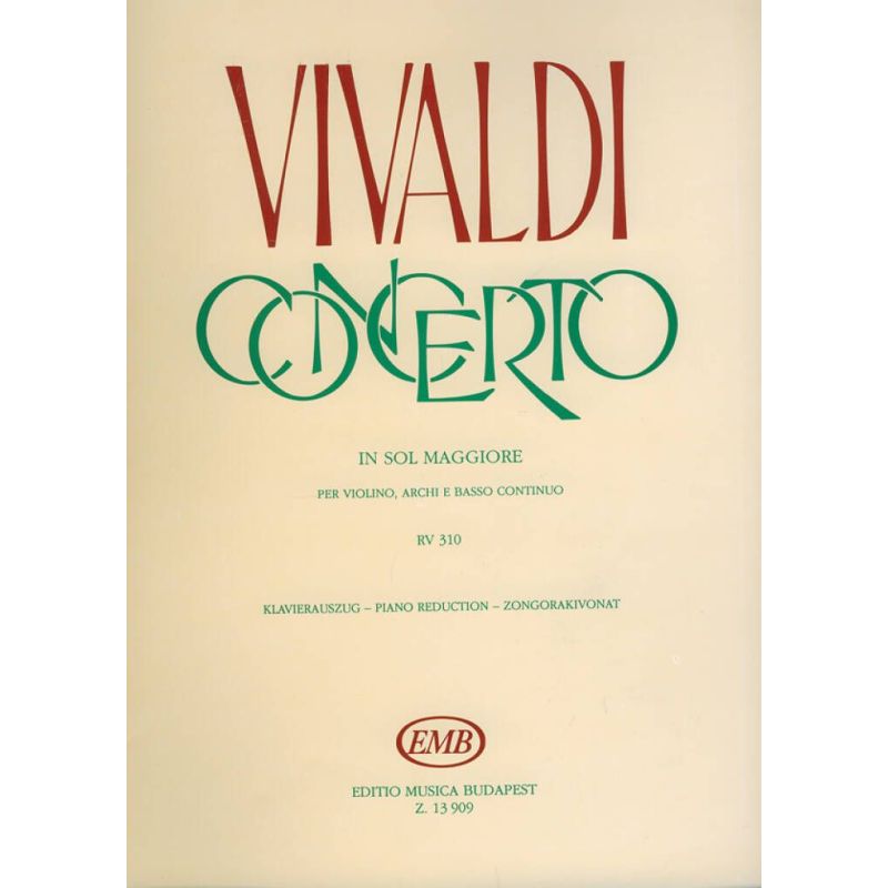 Vivaldi, Antonio - Concerto in sol maggiore