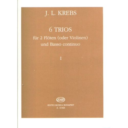 Krebs, Johann Ludwig - 6 Trios for 2 Flutes and Basso Continuo