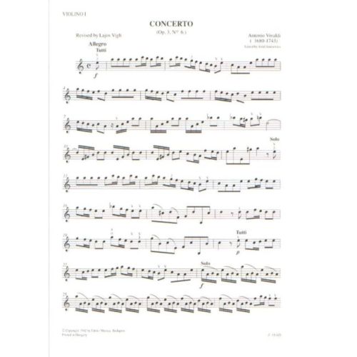 Vivaldi & Vigh - Concerto in la minore