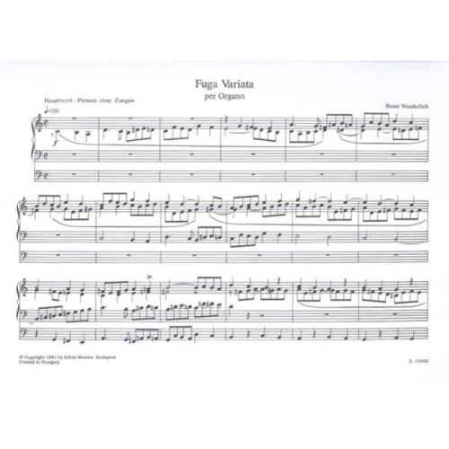 Wunderlich, Heinz - Fuga Variata