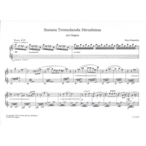 Wunderlich, Heinz - Sonata tremolanda Hiroshima