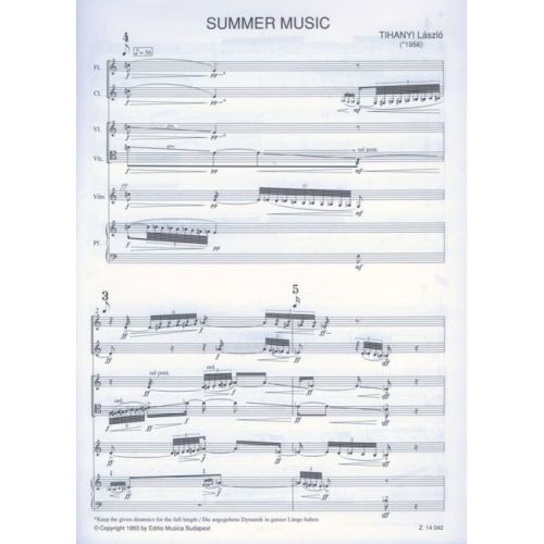 Tihanyi, László - Summer Music for six instruments