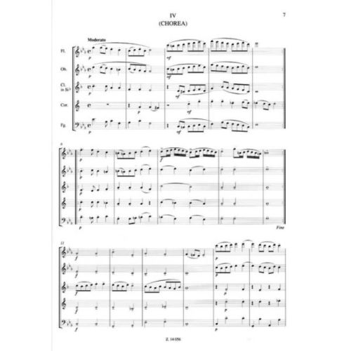 Farkas, Ferenc - Old Hungarian Dances (wind quintet)