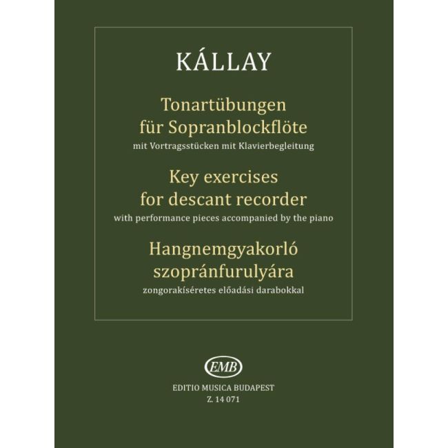 Kállay, Gábor - Key exercises for descant recorder