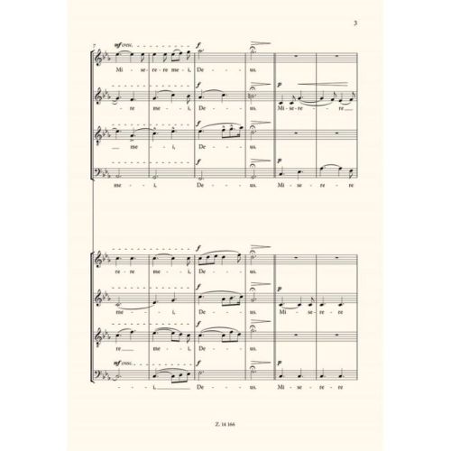 Kodály, Zoltán - Miserere (SATB)