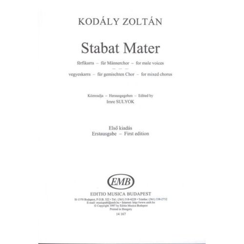 Kodály, Zoltán - Stabat...