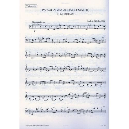 Szöllösy, András - Passacaglia Achatio Mathe