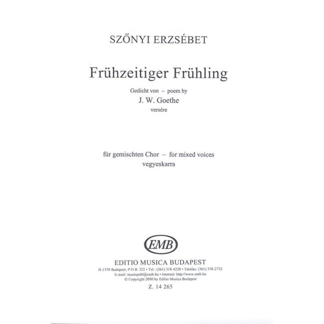 Szönyi, Erzsébet - Fruhzeitiger Fruhling