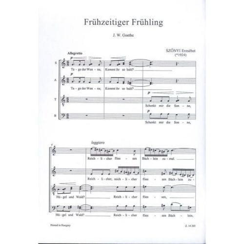 Szönyi, Erzsébet - Fruhzeitiger Fruhling