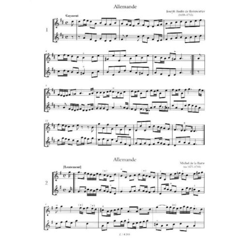 Baroque Dances for two descant recorders