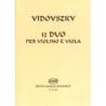 Vidovszky, László - 12 duo per violino e viola