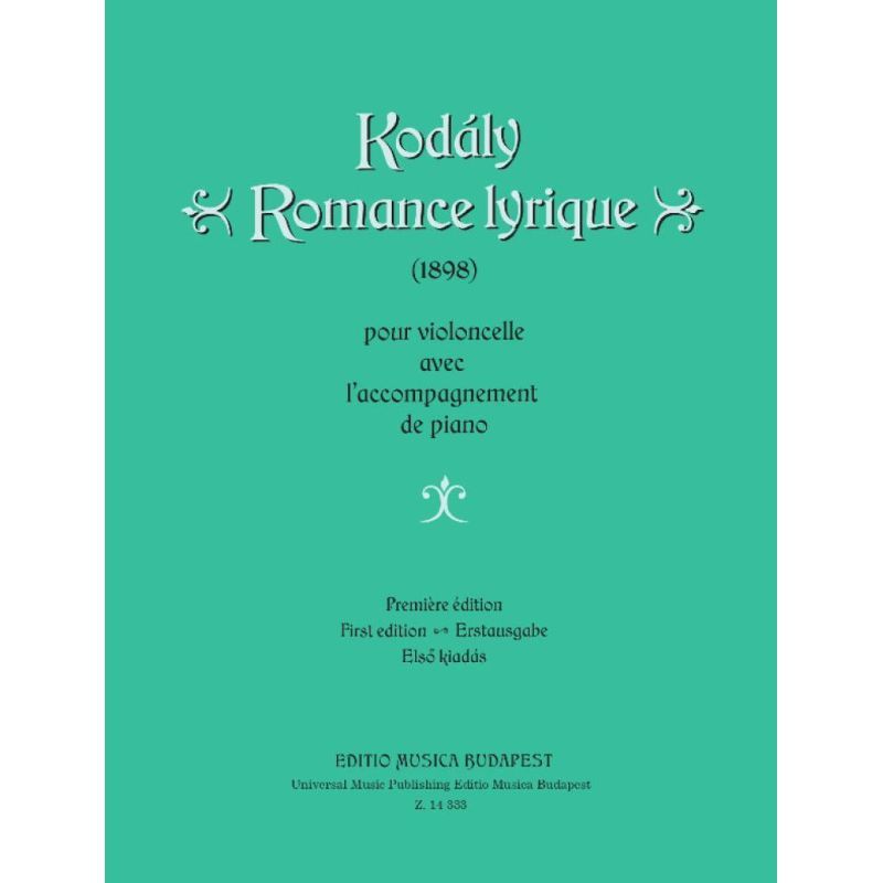 Kodály, Zoltán - Romance Lyrique (cello and piano)