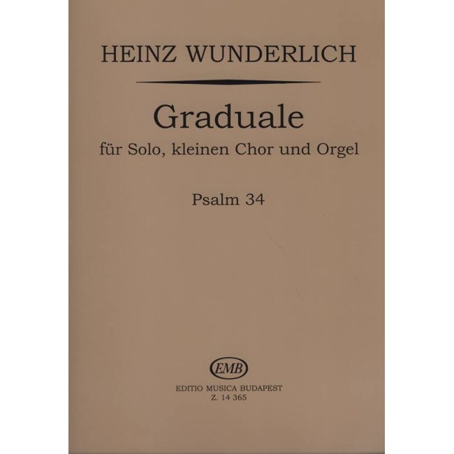 Wunderlich, Heinz - Graduale Psalm 34 (SATB)