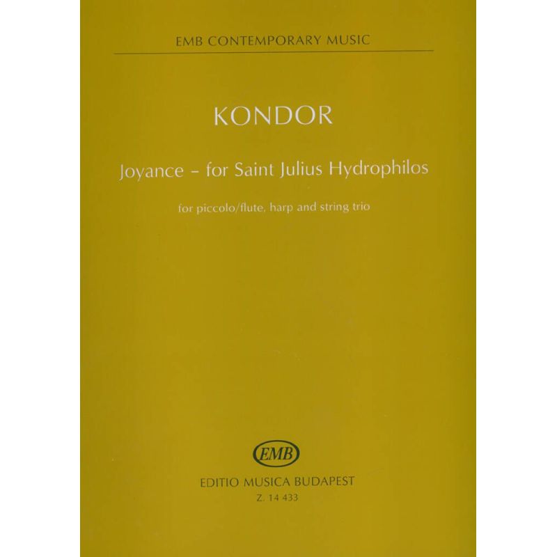 Kondor, Adam - Joyance - for Saint Julius Hydrophilos