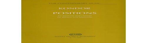 Kondor, Adam - Positions for baritone and clarinet