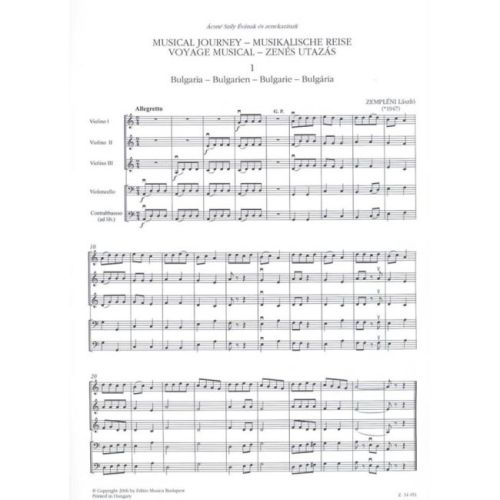 Zempléni, László - Musical Journey (score and parts)