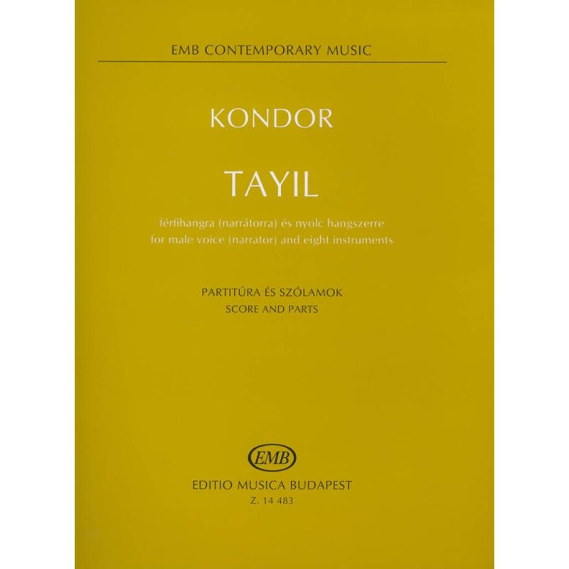 Kondor, Adam - Tayil for male voice & 8 instruments