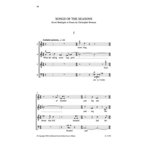 Veress, Sandor - Choral Works II for mixed choruses