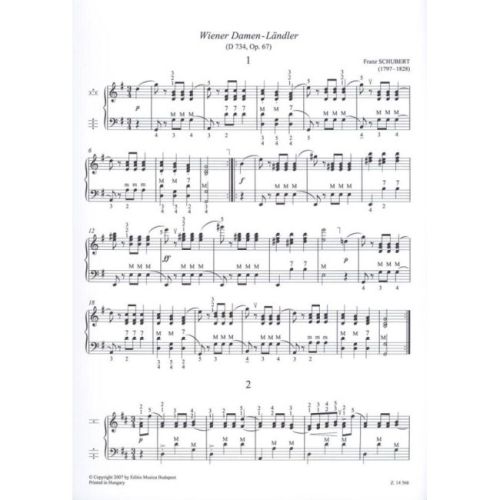 Schubert, Franz - Dances for accordion
