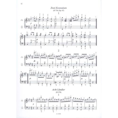 Schubert, Franz - Dances for accordion