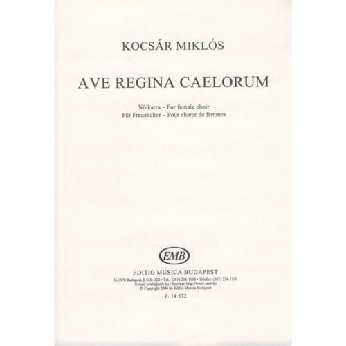 Ave Regina caelorum