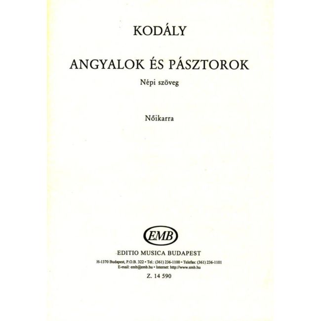 Angyalok es pasztorok. SSAAA