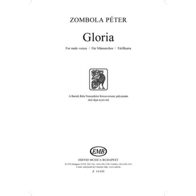 Zombola, Peter - Gloria for male voices