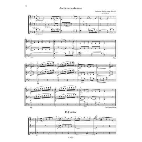 Trios for two violins and cello
