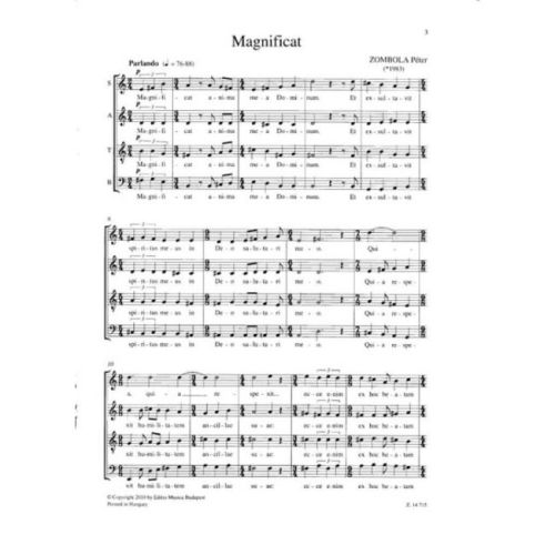 Zombola, Peter - Magnificat
