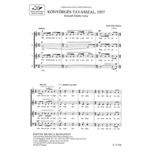 Konyorges tavasszal, 1957