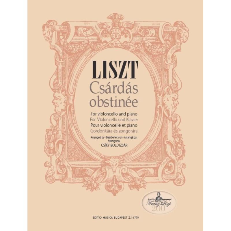 Liszt, Franz - Csardas Obstinee (cello and piano)
