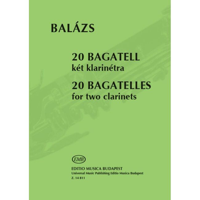 Balázs, Árpád - 20 Bagatelles (2 clarinets)