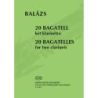 Balázs, Árpád - 20 Bagatelles (2 clarinets)