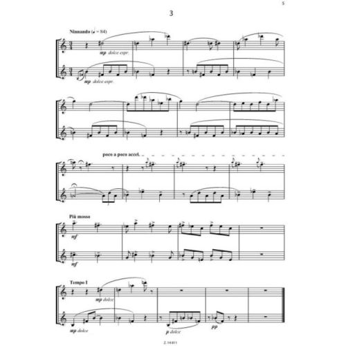 Balázs, Árpád - 20 Bagatelles (2 clarinets)