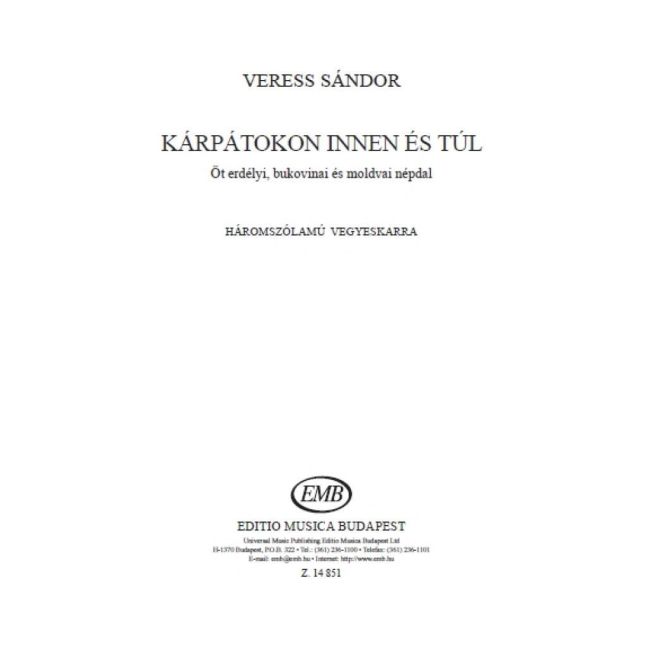 Veress, Sandor - Karpatokon innen es tul