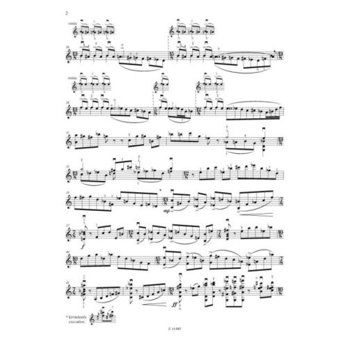Szillosy, Andrßs - Sonata (solo violin)