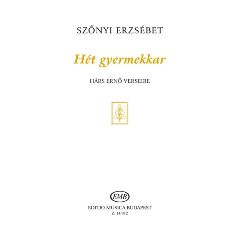 Szönyi, Erzsébet - Het gyermekkar
