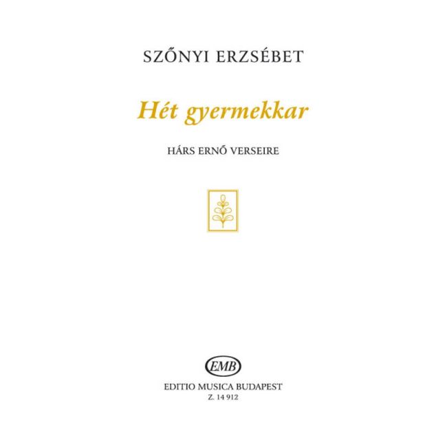 Szönyi, Erzsébet - Het gyermekkar