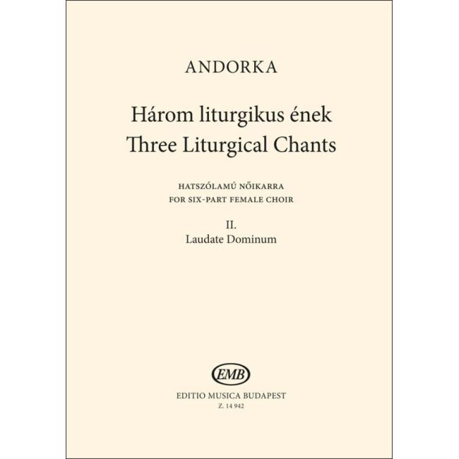 Andorka, Péter - Three Liturgical Chants II