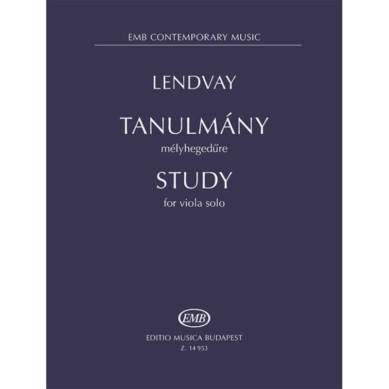 Lendvay, Kamilló - Study (solo viola)