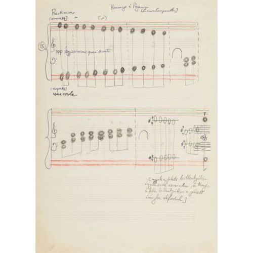 Kurtág, György - Zoli Kocsis's Manuscript Book