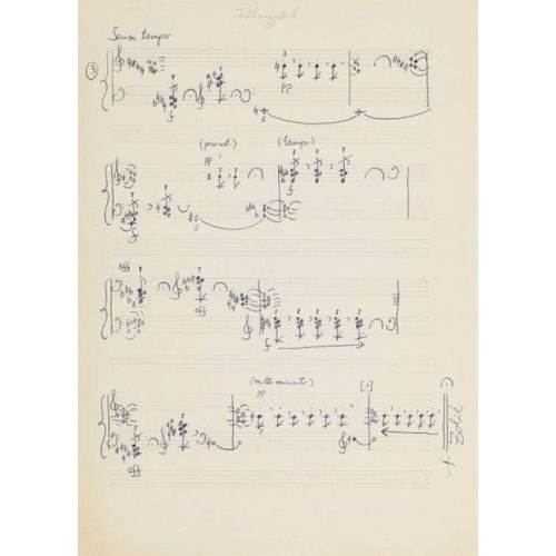 Kurtág, György - Zoli Kocsis's Manuscript Book