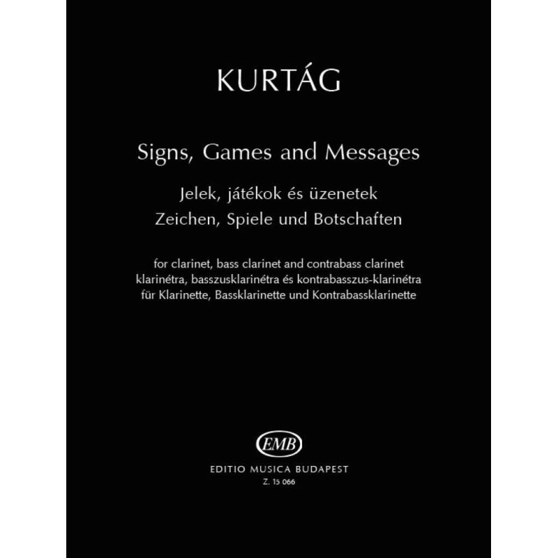 Kurtág, György - Signs, Games and Messages (clarinet)